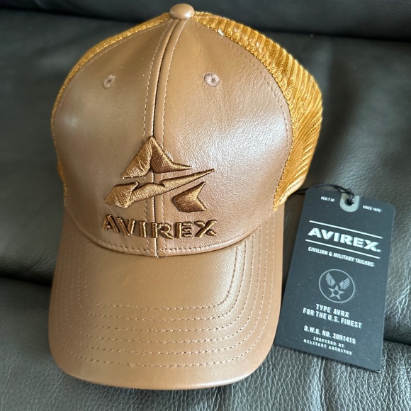 Leather & Mesh Trucker Hat - Picture 3 of 6